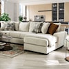 Furniture of America Rusborough Sectional Sofa