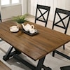 Furniture of America Yensley Dining Table with Trestle Base