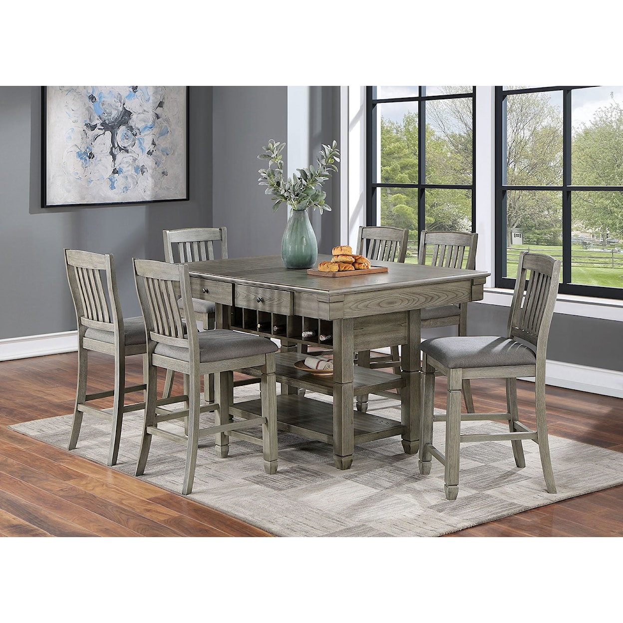 Furniture of America - FOA ANAYA Counter Height Dining Table