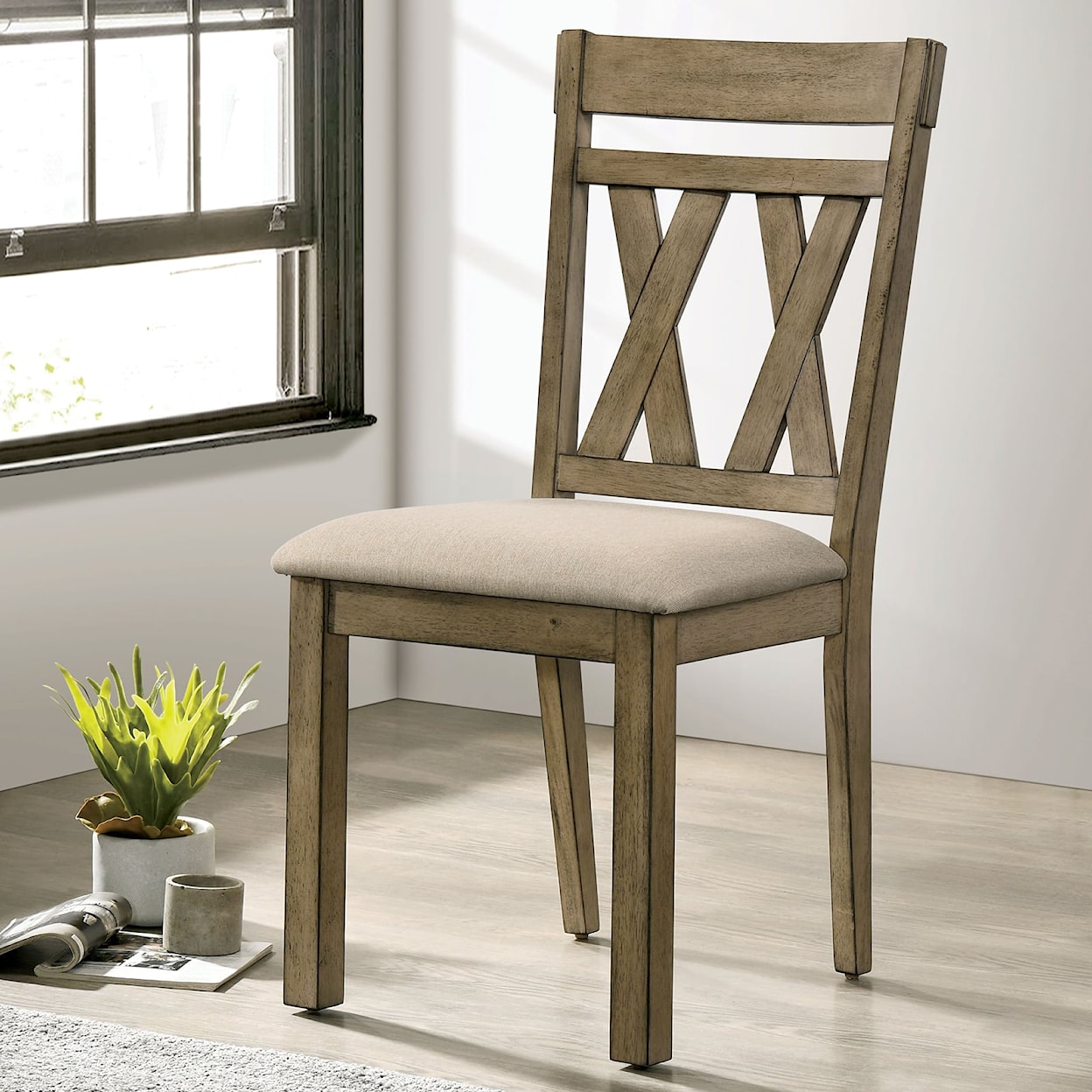 Furniture of America - FOA TEMPLEMORE Dining Side Chair 2pk