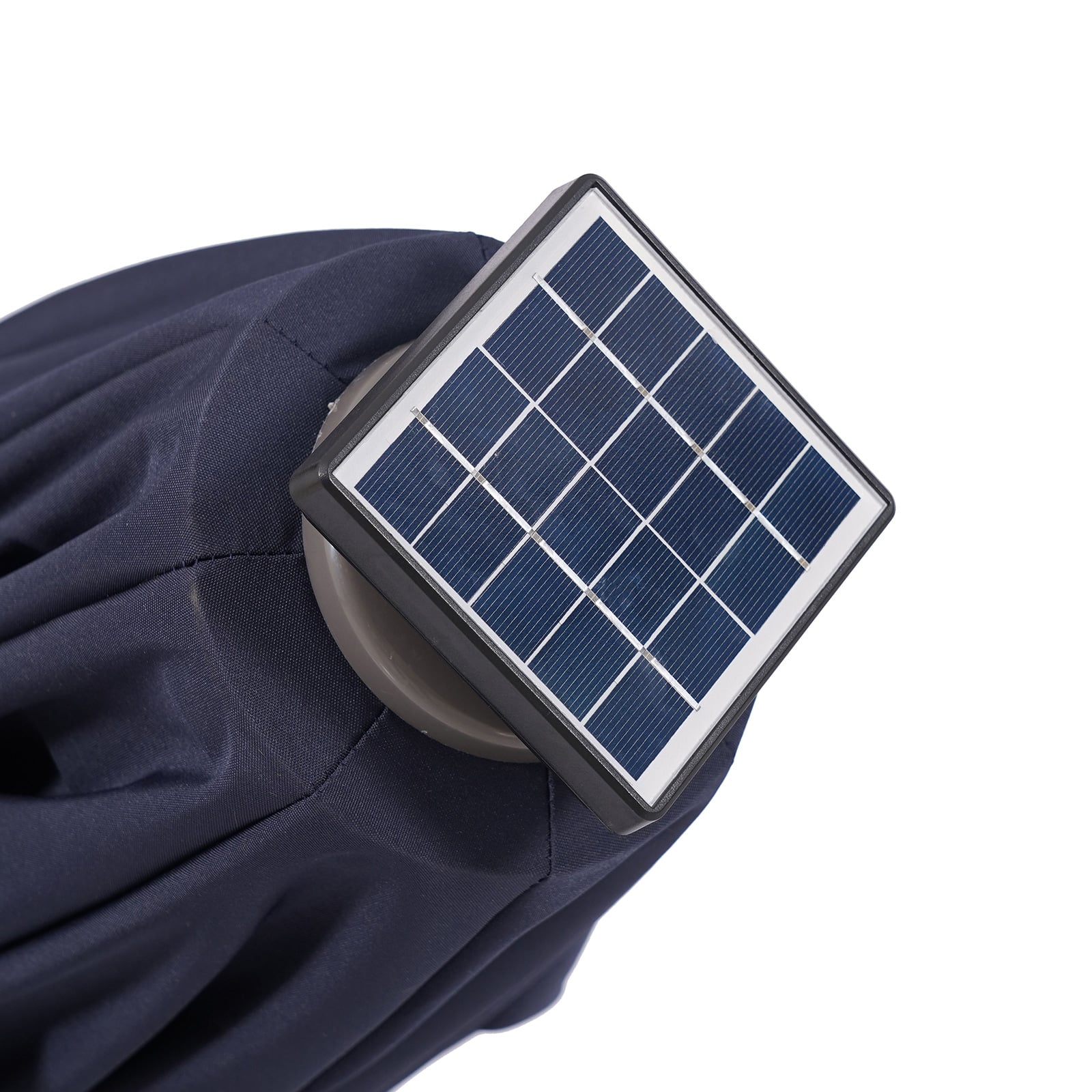 Furniture of America Nuti 10' Cantilever Umbrella with LED and Base