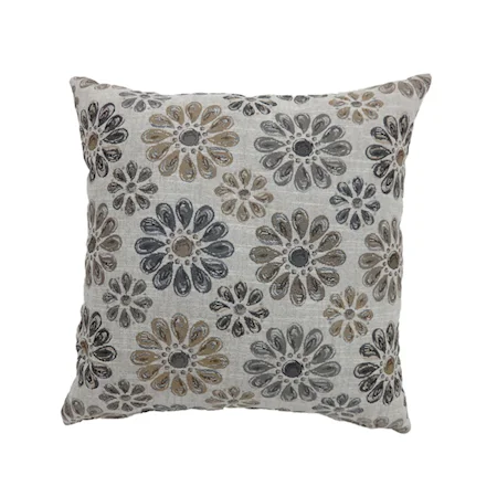 21" X 21" Pillow, Gray (2/CTN)