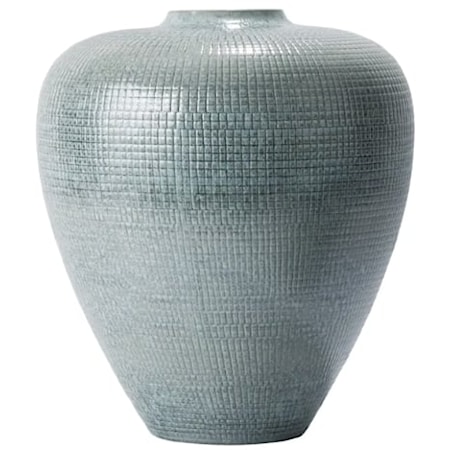 Check Bulbous Vase