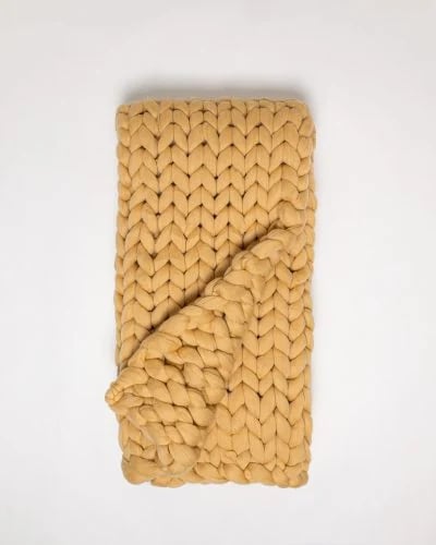 Ava Maize Chunky Throw