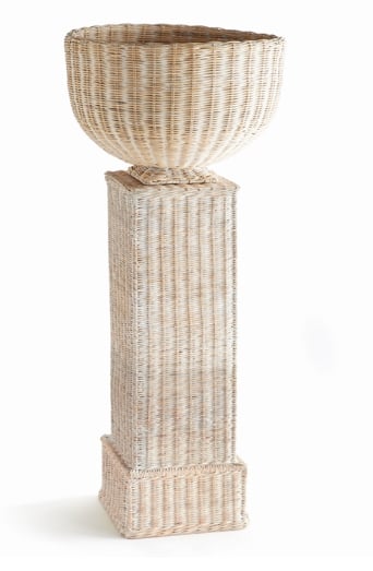 Charleston Rattan Pedestal Tall