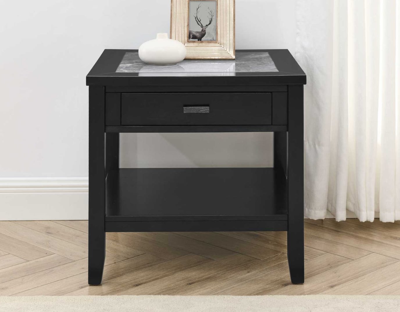 Garvine Sintered Stone End Table