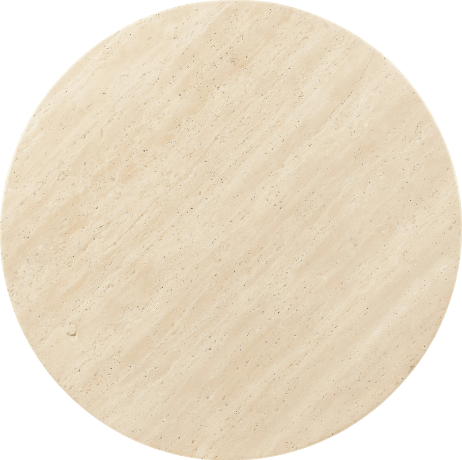 Stone Top Round Side table