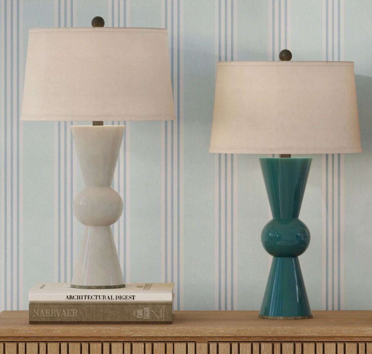 Upbeat White Table Lamp