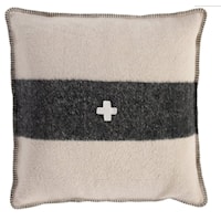 Swiss Army Pillow Cover 28X28 Cream/Black
