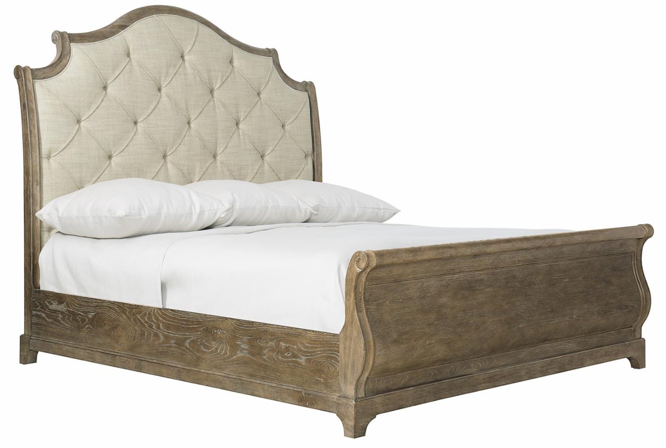 Rustic Patina Sleigh King Bed
