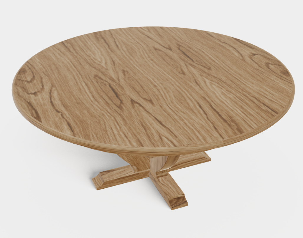 60x60 Oak Dining Table