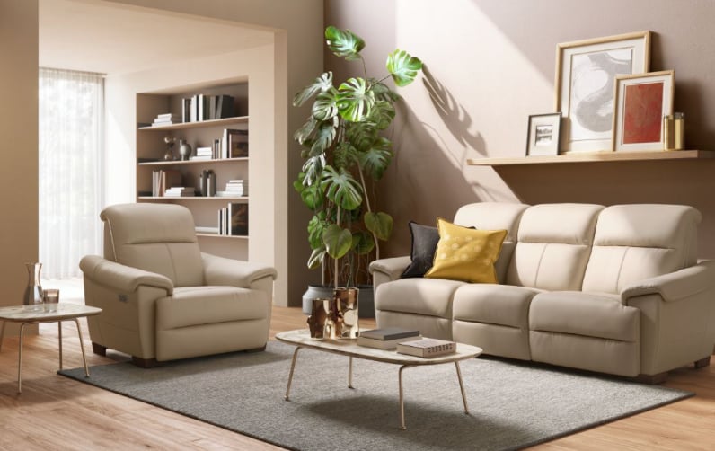 Natuzzi Editions Potenza Potenza Five Piece Sectional