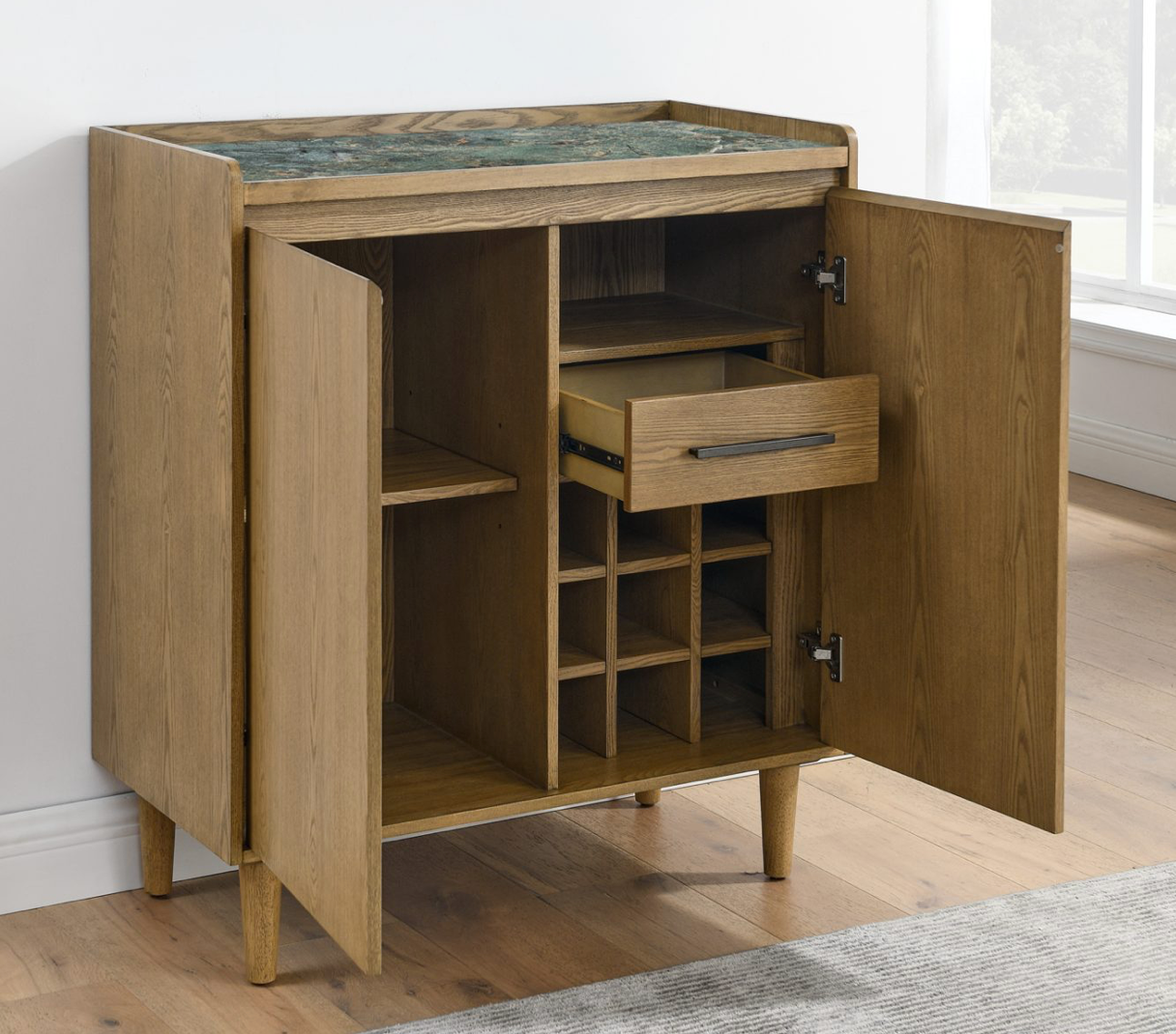 Steve Silver Casegood Novato Stone Cabinet