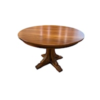 Walnut Table 48" Round Table