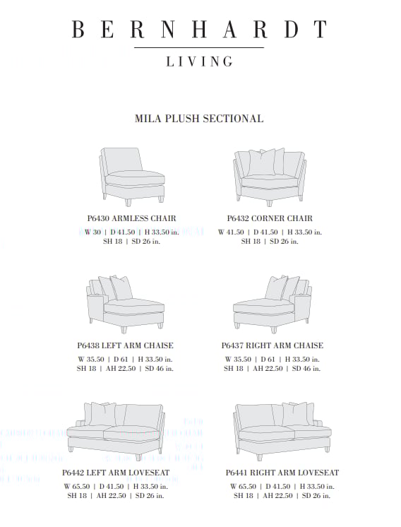 Mila Five Piece Sectional