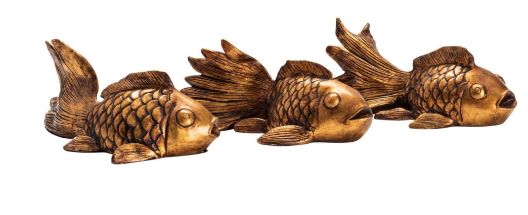 Set of 3 Koi Statues