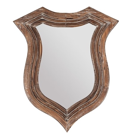 Distressed Fir Wood Trophy Mirror 2