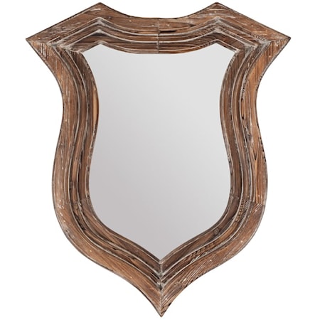 Distressed Fir Wood Trophy Mirror 2