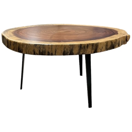 38" Live Edge Cocktail Table