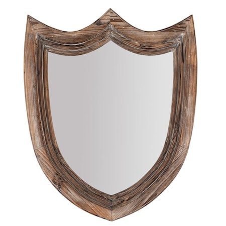 Distressed Fir Wood Trophy Mirror 1