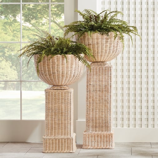 Charleston Rattan Pedestal Tall