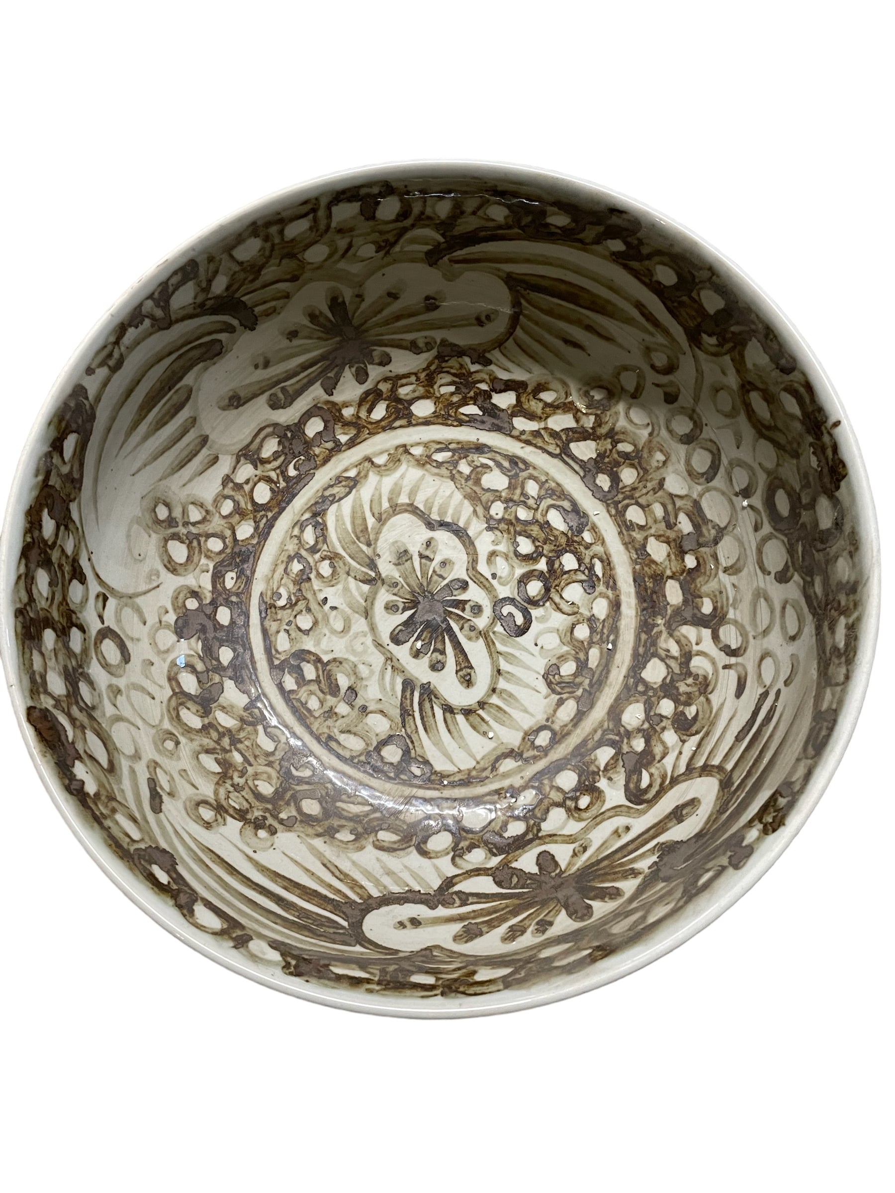 Rusty Brown Sea Flower Bowl