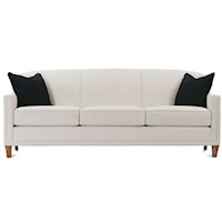 Sofa with Exposed Wood Feet