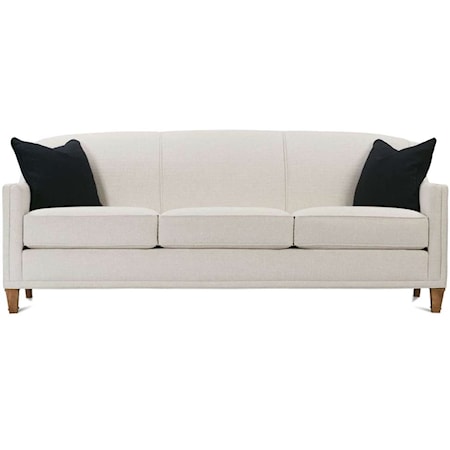 Sofa with Exposed Wood Feet