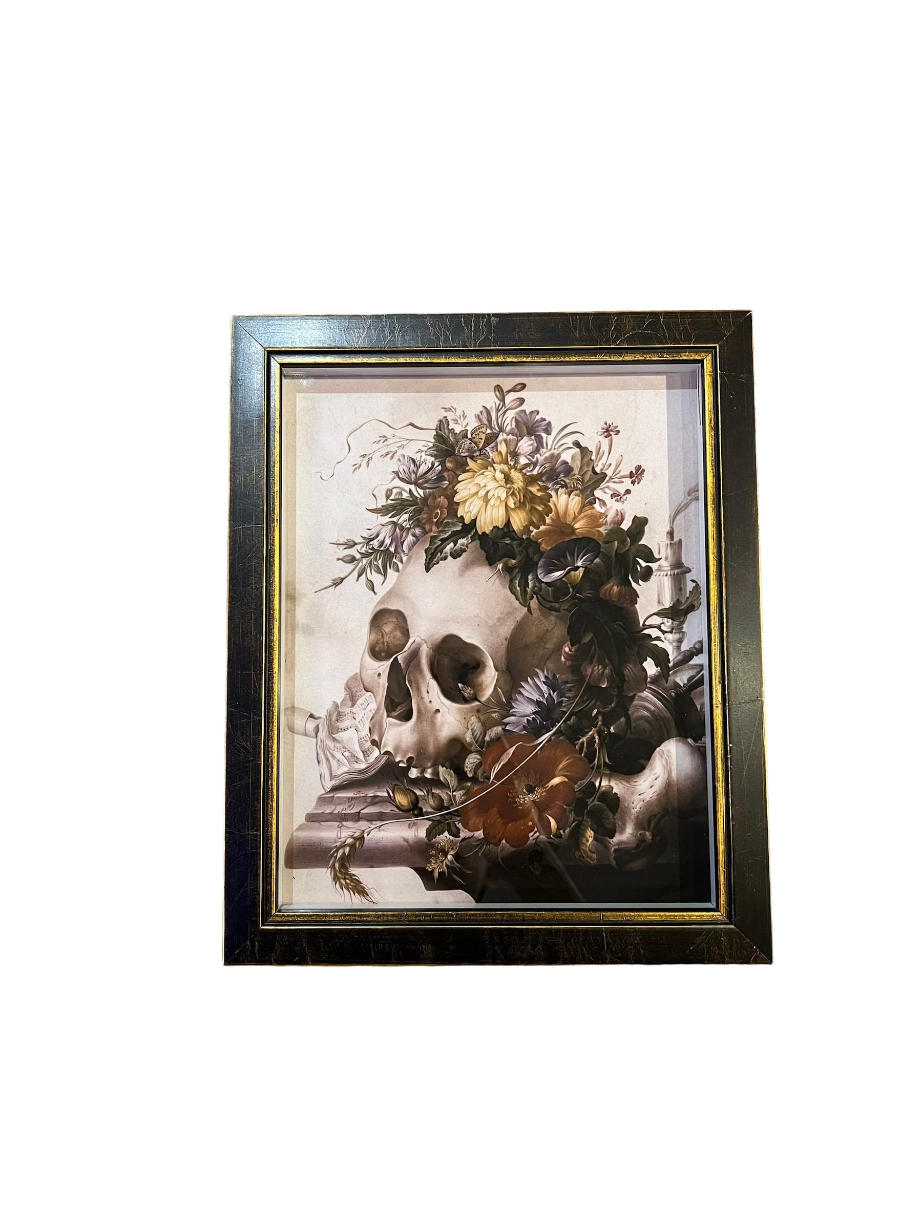 Skull with Flowers