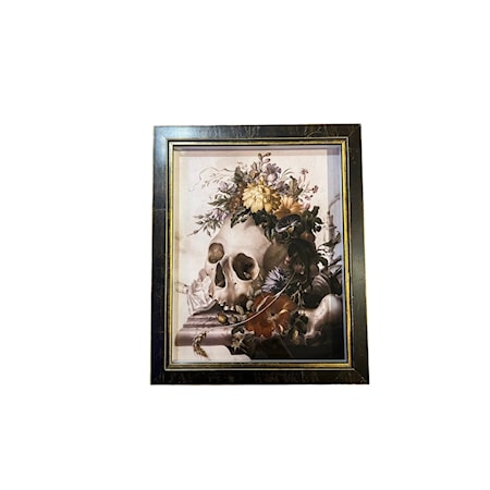 Skull with Flowers