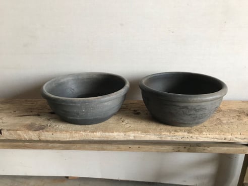 Vintage Pottery Water Basin Large