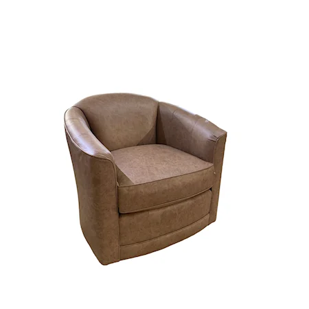 Swivel Chair with Barrel Back