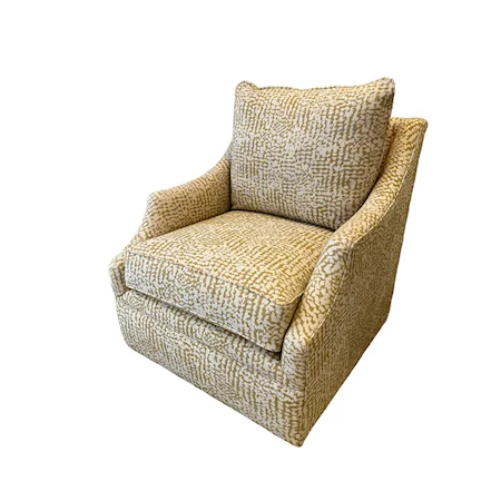 Transitional Swivel Glider Chair