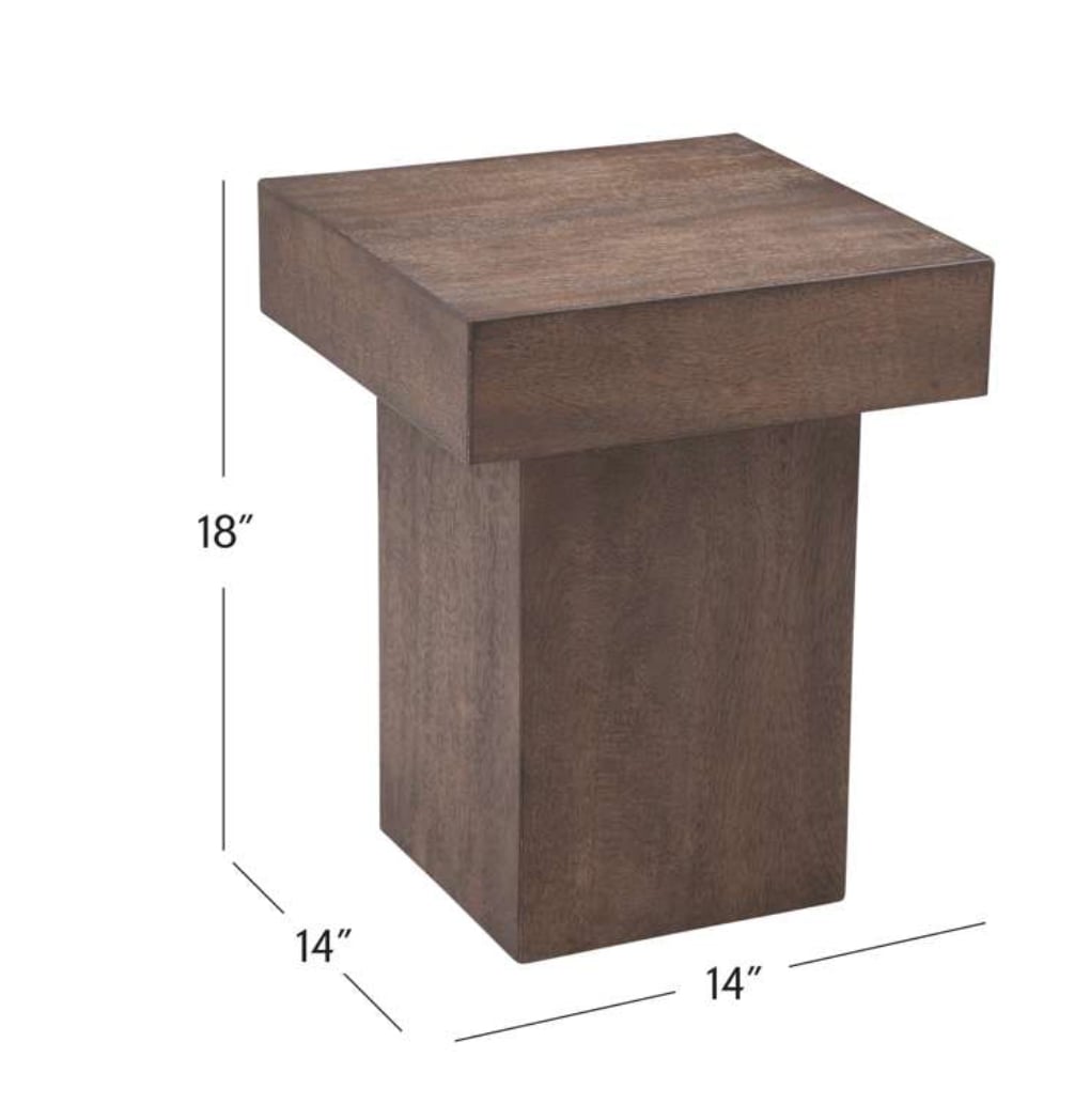 Bassett Mirror Accessories Padula Brown End Table