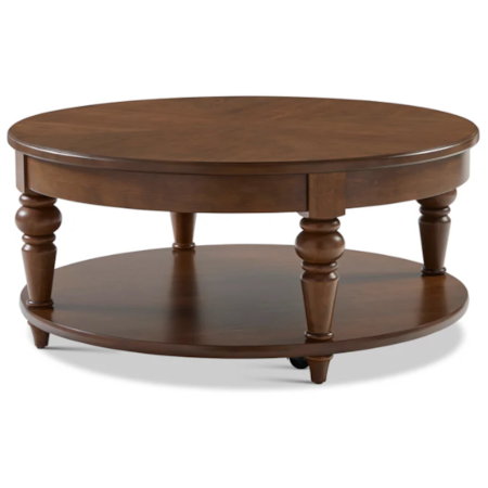 Bellevue Round Coffee Table with Casters