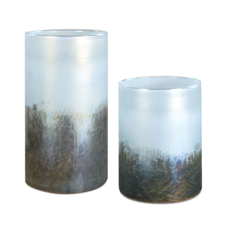 S/2 Midnight Mist Vases
