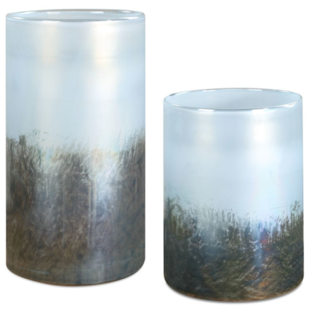 S/2 Midnight Mist Vases
