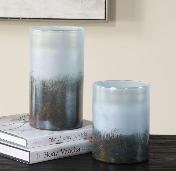 S/2 Midnight Mist Vases