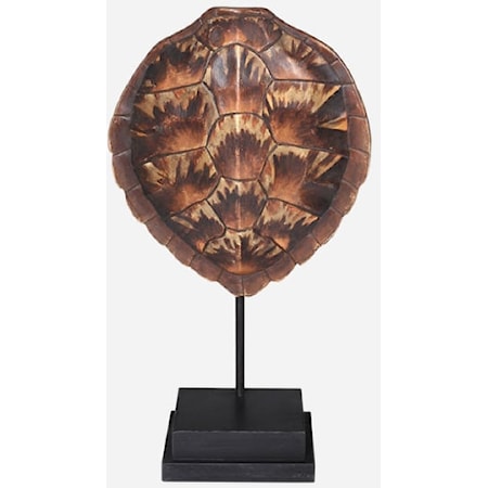 Faux Loggerhead Turtle Shell on Stand