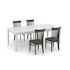 Canadel Dining Sets Table and Four Chairs