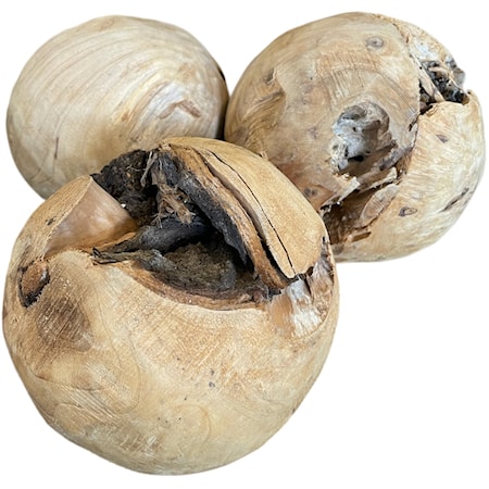 Set of 3 Wooden Balls