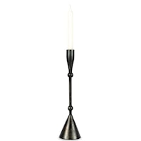 Antique Black Candleholder - Small