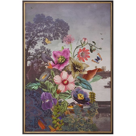 SERENE GARDEN FANTASY FRAMED PRINT