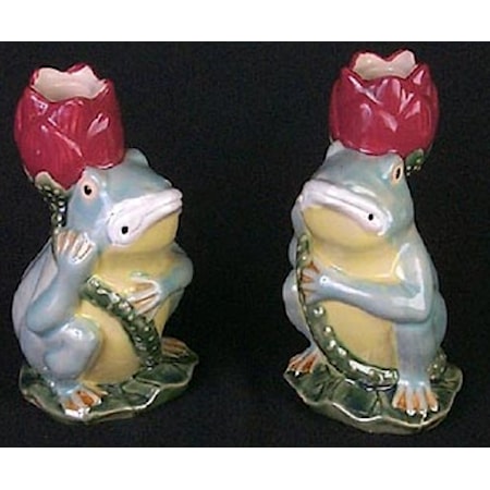 Pair of Frog Candelsticks