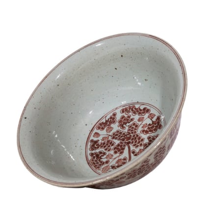 Rustic Maroon Red Bowl