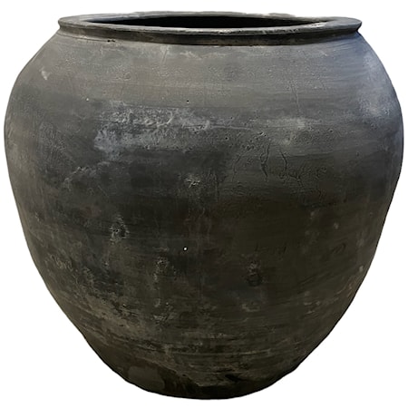 Vintage Pottery Rice Jar XL
