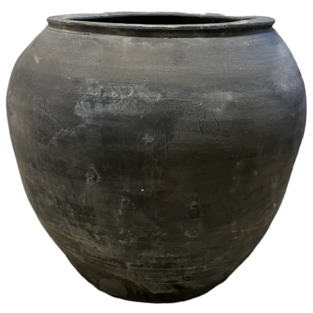 Vintage Pottery Rice Jar XL