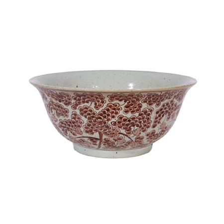 Rustic Maroon Red Bowl