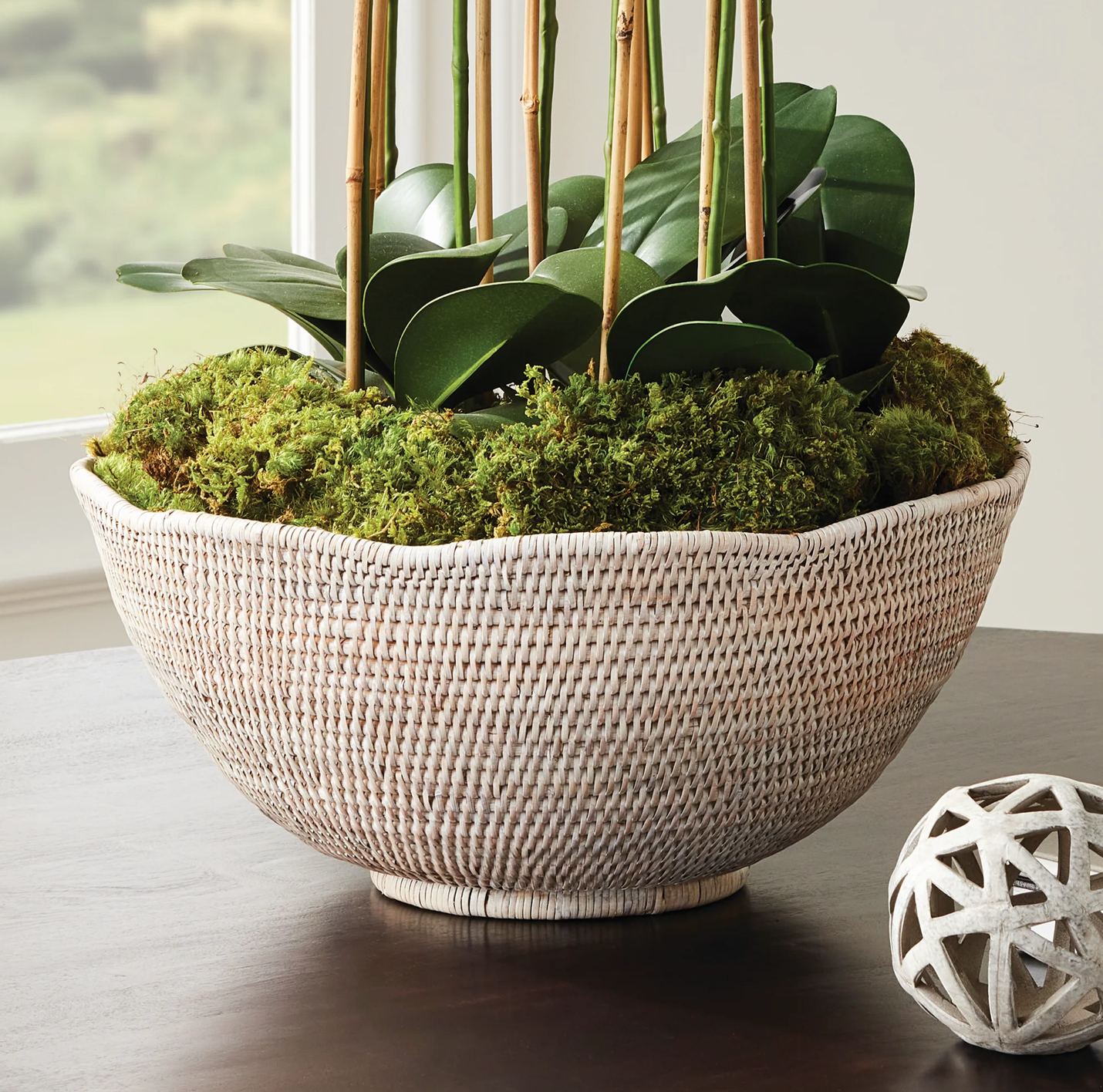 Napa Home & Garden Accessory Burma Rattan Scallop Bowl - Large