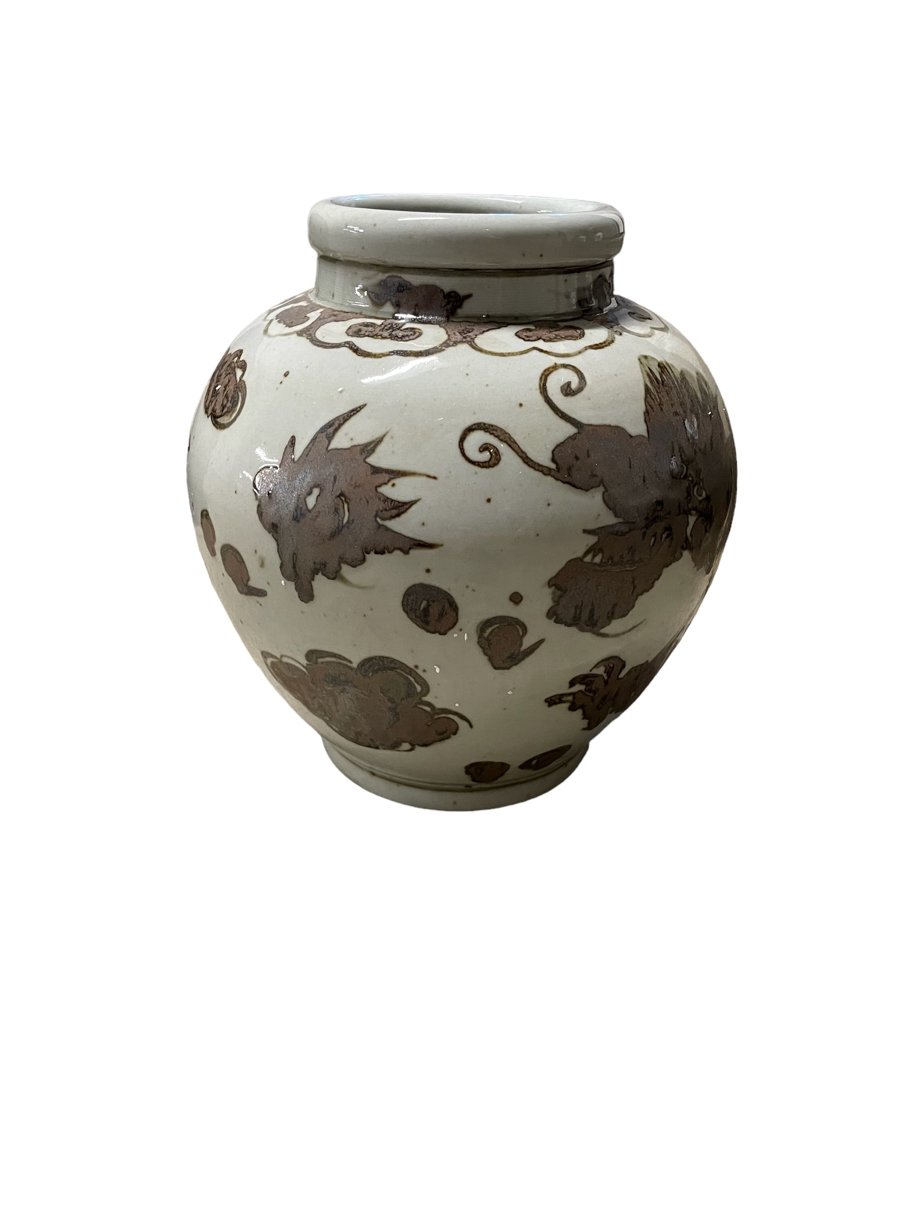 Rusty Brown Dragon Small Jar